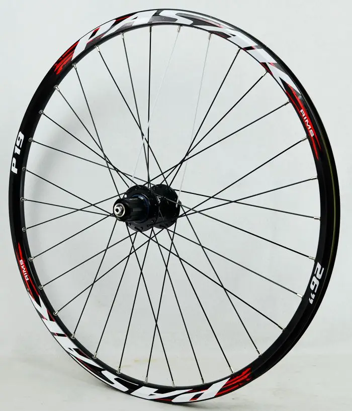 29 Black Hub Red Mtb 26 29 27,5 ER 32 отверстия дисковый тормоз Горный велосипед задние колеса шесть отверстий Центральный замок MTB велосипед задние колеса 4 герметичные подшипники - Цвет: 29 Black Hub Red
