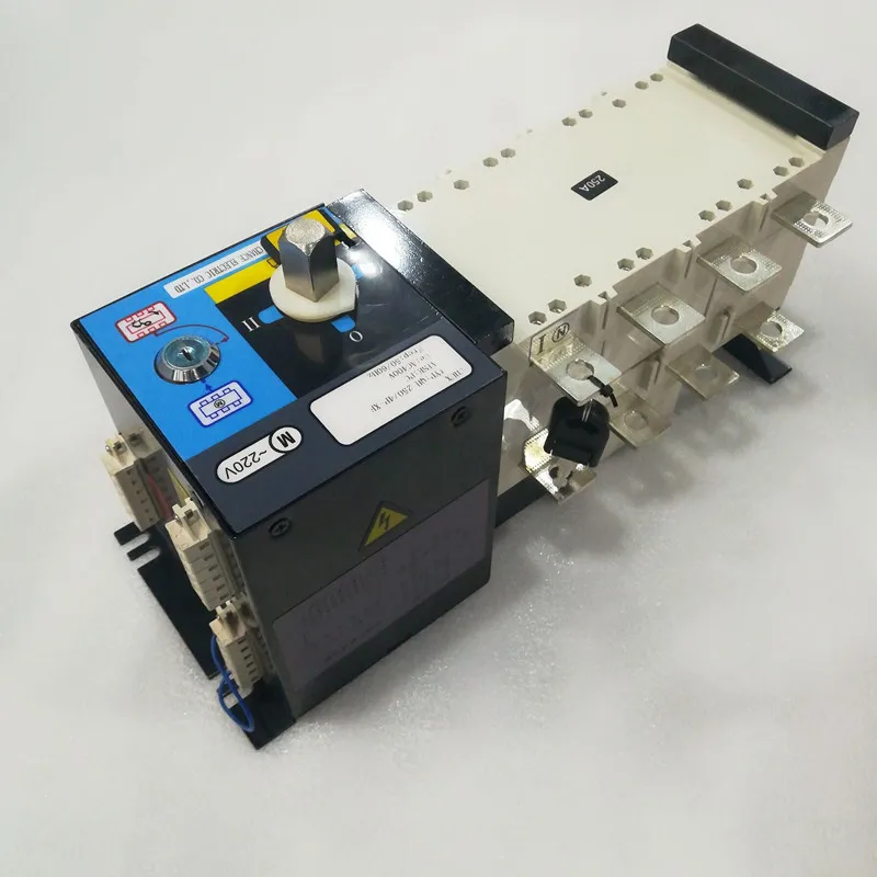 ATS 4P 3P двойной выключатель питания из поликарбоната 250A 220 V/230 V/380 V/440 V 4-полюсный 3-фазный автоматический переключатель ats