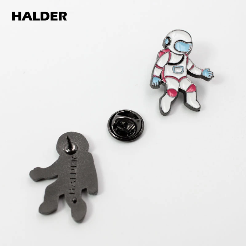 BR0007 HALDER, Мультяшные модные ювелирные изделия, Вселенная, астронавт, космический корабль, планеты, ракета, броши, космос, булавки, Нагрудный значок, одежда