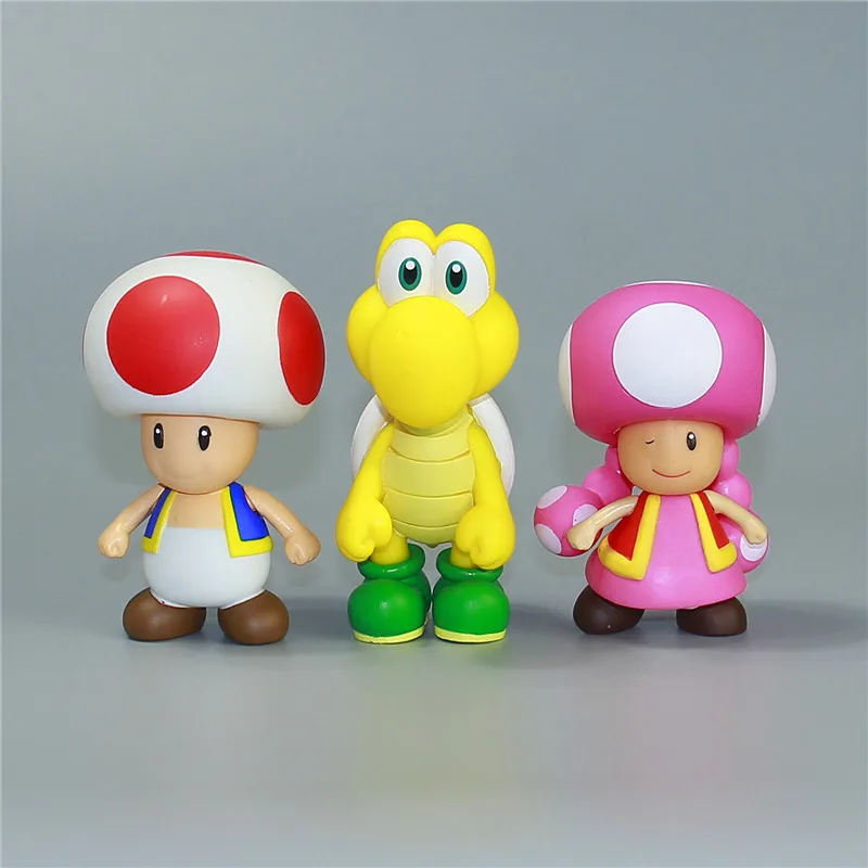Супер Марио 12 см 4 7 &quotигрушка кукла из ПВХ Bros фигурка Луиджи Йоши 1 шт. Бесплатная