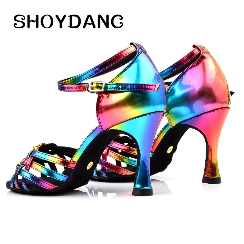 SHOYDANC/Танцевальная обувь для сальсы; zapatos de mujer; женская обувь для латинских танцев; китайская обувь с мягкой подошвой; профессиональная обувь для соревнований