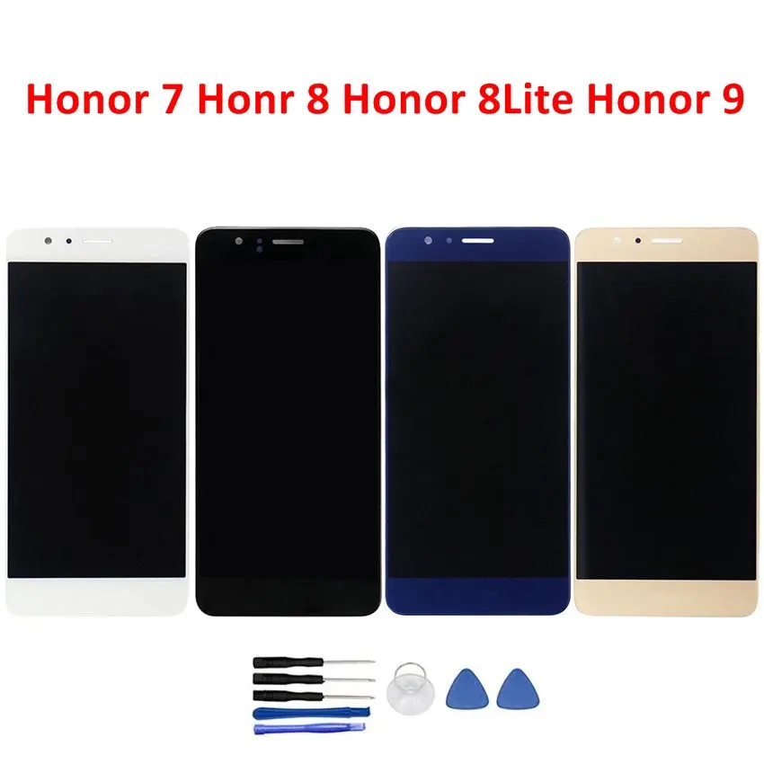 ЖК дисплей и сенсорный экран для Huawei Honor 7 8 Lite 9 100% протестированный дигитайзер в