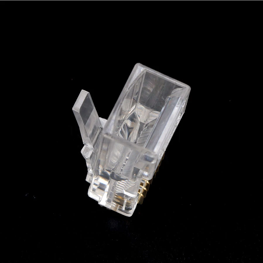 Модульная кабельная головка Kebidu 10 шт. RJ45 RJ 45 CAT5 CAT5E разъем Ethernet позолоченный для