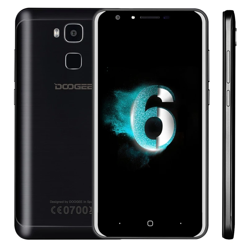 Doogee Y6C Y6 c 5.5 ''мобильный телефон 2.5D Android 6.0 MTK6737 64-бит 4 ядра 2 ГБ + 16 Dual SIM