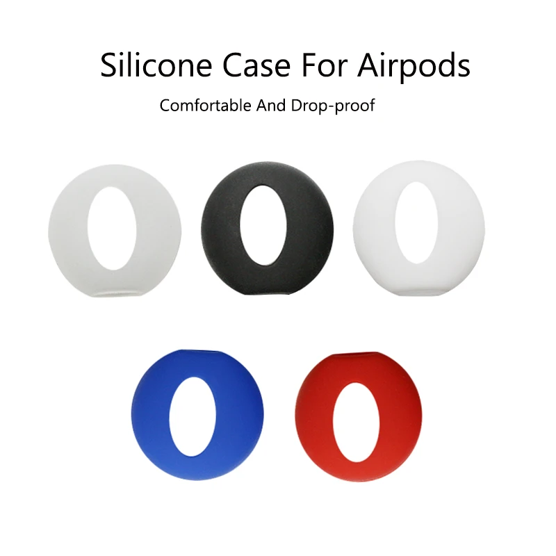 1 пара силиконовых чехлов для наушников Airpods Apple iPhone сменные мягкие