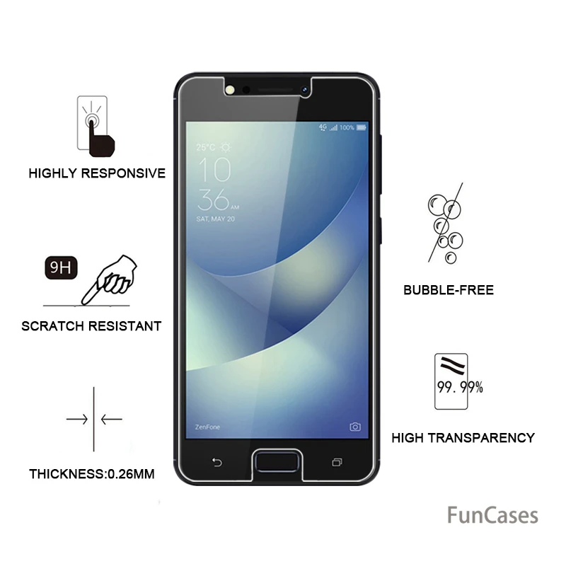 Защитная пленка из закаленного стекла для Asus Zenfone 4 Max ZC520KL Plus ZC554KL ZS551KL Selfie Pro ZD552KL