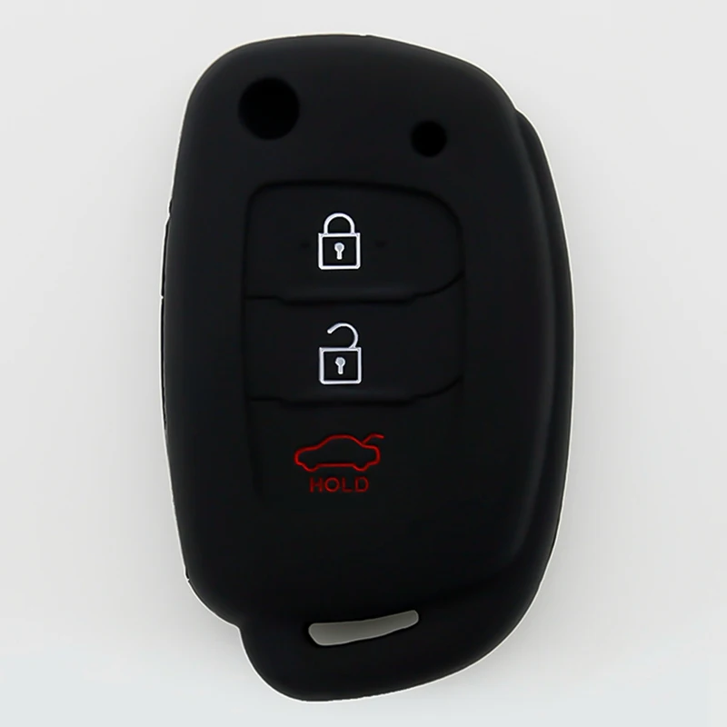 Силиконовый автомобильный пульт дистанционного управления с 3 кнопками флип