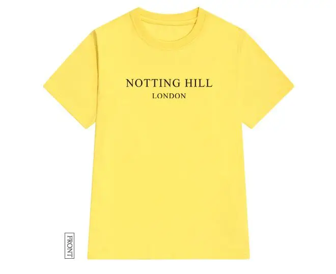 Футболка NOTTING HILL LONDON для женщин хлопковая Повседневная забавная леди Yong Girl
