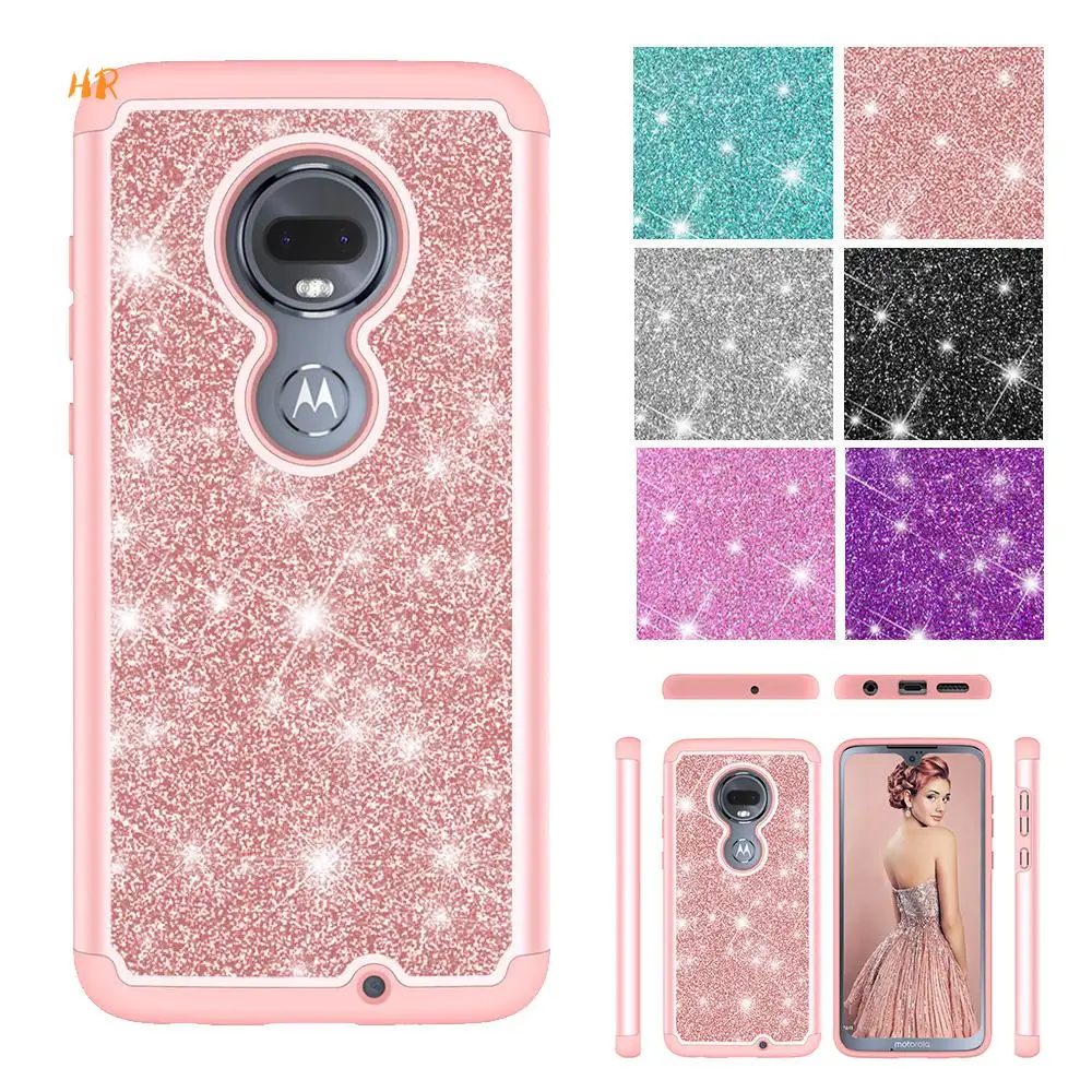 Shinning Glitter Cases For Motorola Moto G7 Power Play Plus CaseMotorola Z4 Case Silicon TPU Capa Fundas |