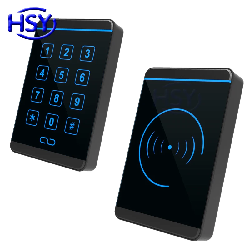 

New Case Waterproof Access Control 13.56Mhz HF MF Keypad Readers 125Khz EM ID Card Proximity RFID Reader