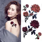 Водостойкие временные сексуальные татуировки для женщин, 10 х20 см, 340