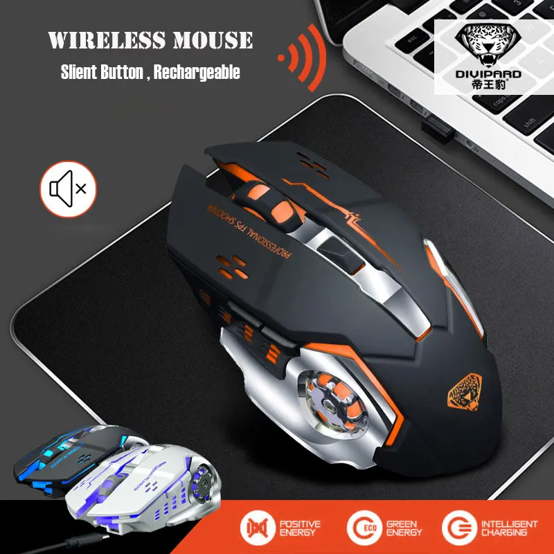 IceRay перезаряжаемая беспроводная мышь Slient Mute Click компьютерная игровая Встроенная