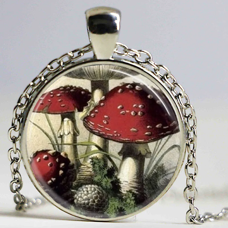 Бесплатная доставка гриб Цепочки и ожерелья красный белый поганки природа