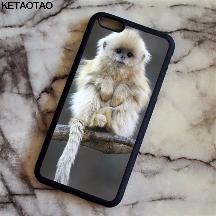 Милые детские Чехлы KETAOTAO Orangutan для iPhone 4S 5C 5S 6 6S 7 8 Plus X Samsung S8 мягкий ТПУ резиновый