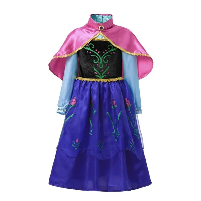 Anna Dress 601 Эльза платье для девочек принцесса Анна коронация зеленый костюм День рождения сюрприз Необычные игры Эльза и Анна вдохновили платье - Цвет: Anna Dress 601
