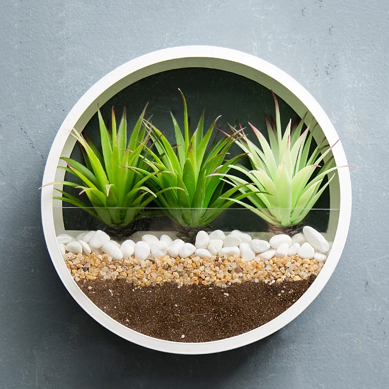 Современная креативная железная стеклянная подвесная ваза настенный цветочный