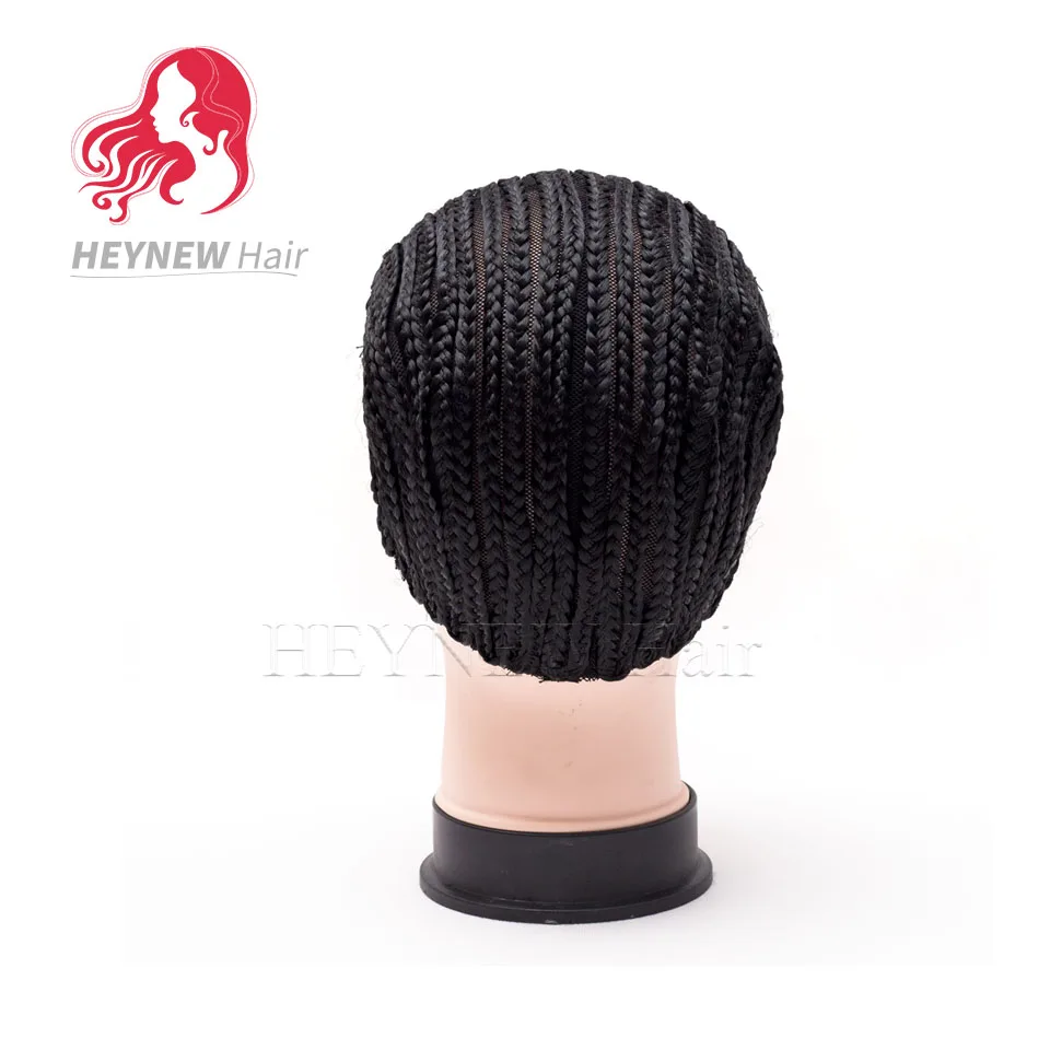 Оптовая продажа cornrow парик Кепки для изготовления Искусственные парики легче