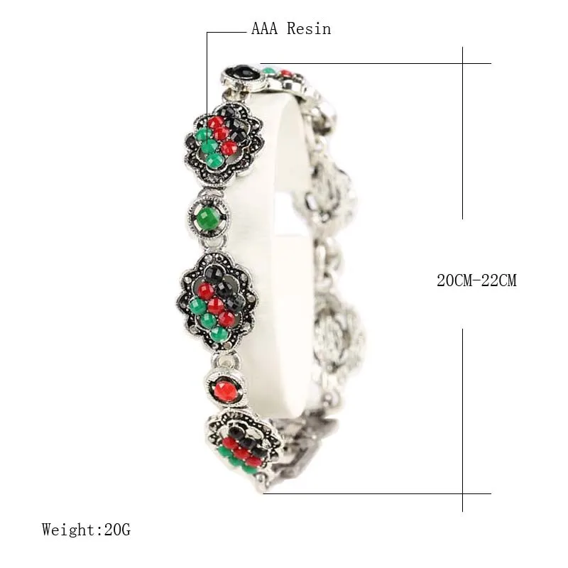 Индийские модные украшения посеребренные браслеты из серии для женщин 5 секунд