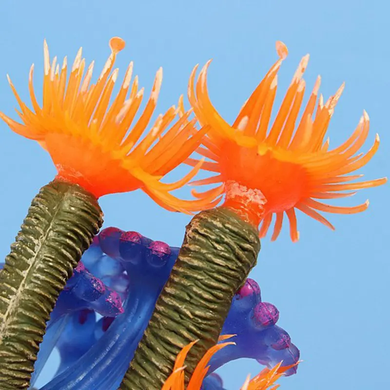 Fish tank Decoration Artificial Coral Aquarium Decorations Plastic Water Grass Underwater plants | Дом и сад