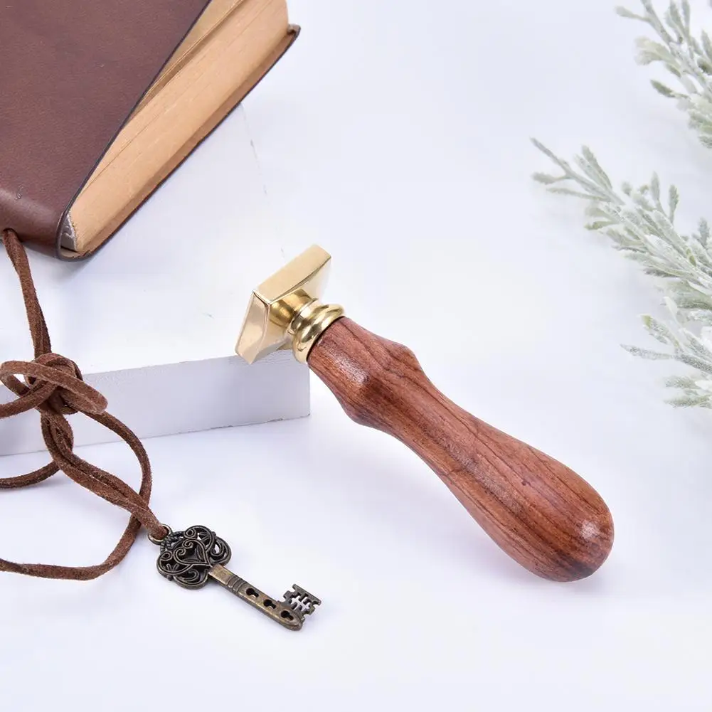 Fire Paint Sealing Wax Stamp Tool Blank Copper Head Rosewood Handle Practical Study Room And Office Stamping Tools | Дом и сад