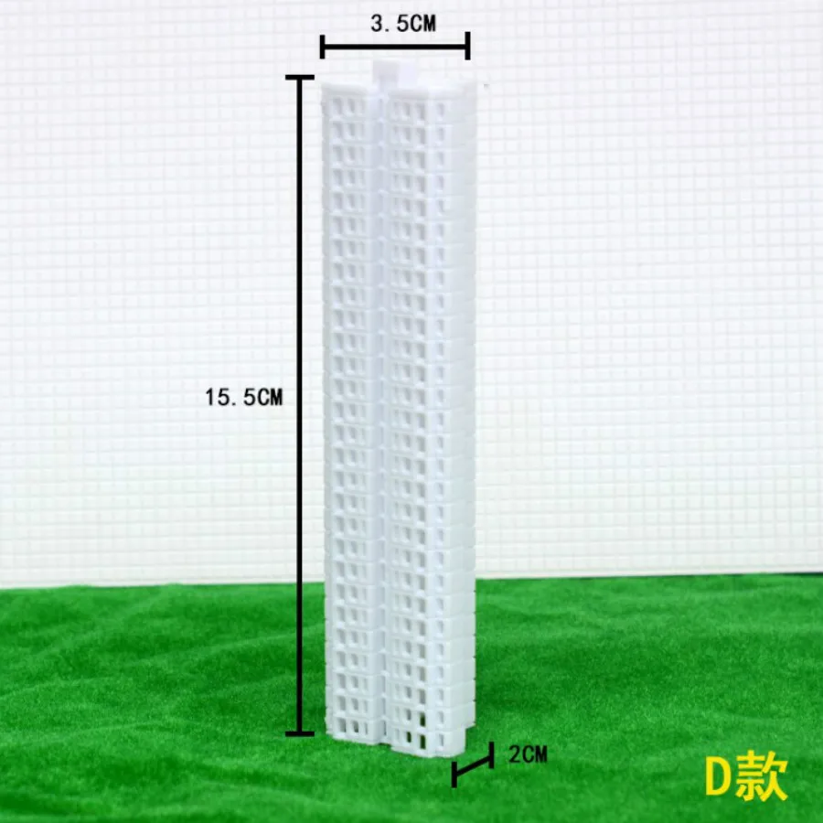 10 шт./лот Модель высокого здания 1/600 масштабное здание для макета поезда