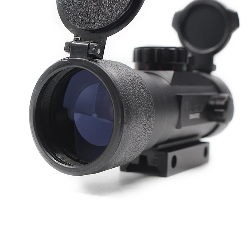 

Tactical 3X44 Red Green Dot Sight Optics Riflescope with 11/22mm Dovetail Rail Fit Outdoor Hunting Air Gun Rifle Scope