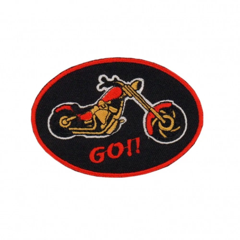 Скутер изысканный вышитые патчи мотоциклистов кожаная куртка