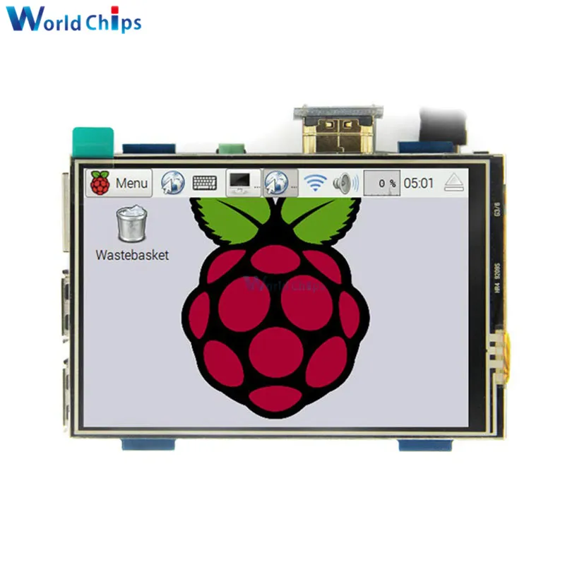 3,5 дюймов lcd HDMI USB сенсорный экран Real HD 1920x1080 ЖК-дисплей модуль с физическим разрешением 480x320 для Raspberri 3 Модель B