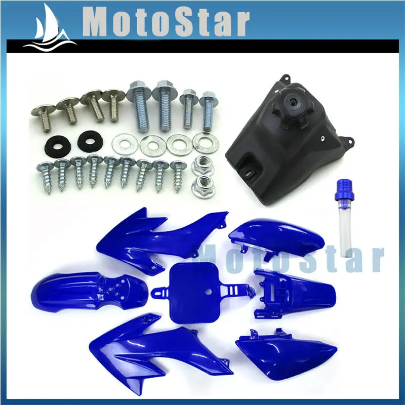 Синие пластиковые комплекты обтекателей крыла + винты бак вентиляционный клапан