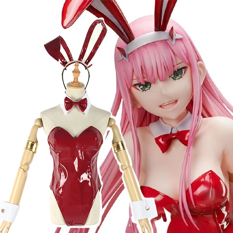 Костюм для косплея из аниме любимый в Фране костюм Zero Two униформа кролика девочки