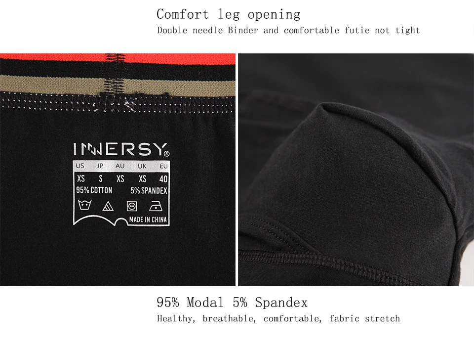 Innersy,, боксеры, 7 шт./лот, сексуальные боксеры, мужское нижнее белье, Модальные боксеры, короткие, черные, дышащие, с поясом, шорты, боксеры, чистый цвет, длинные, брие