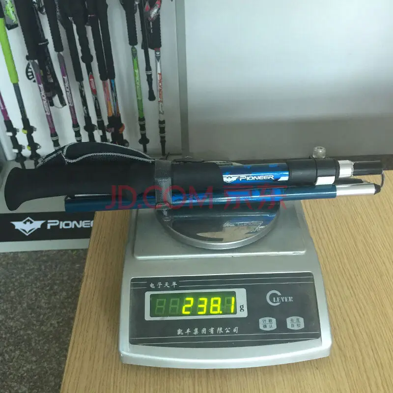 1 пара складные регулируемые походные трекинговые палки из алюминия и