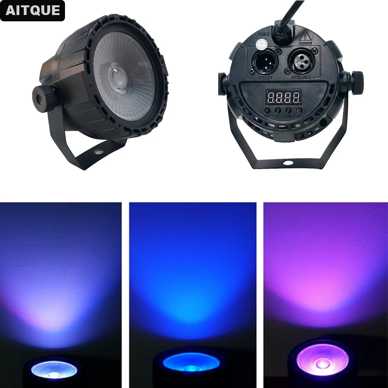 4 шт. сценический свет 15 Вт COB RGB LED Par пульт дистанционного управления DMX диско бар