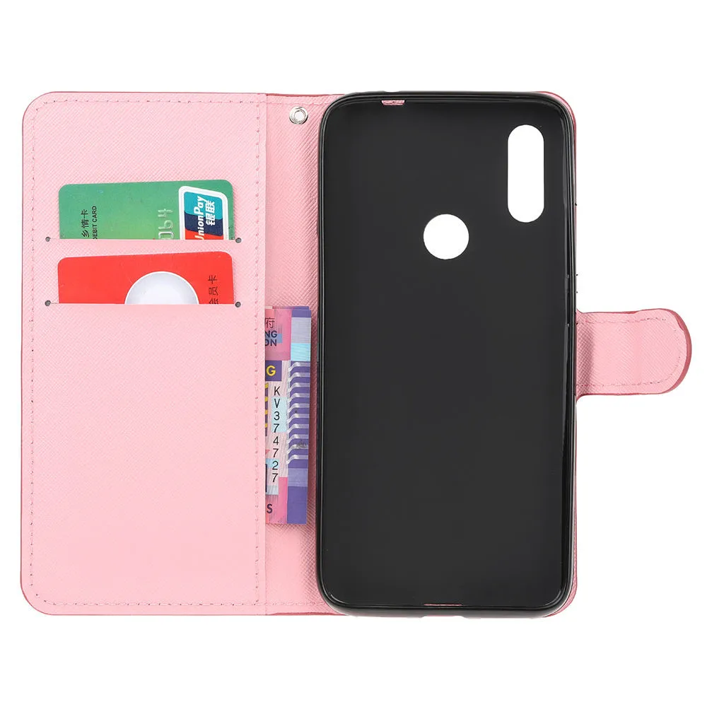 Book Flip Cover On For HUAWEI MRD-L21 Y6 Prime 2019 PU Leather Cases Huawei Y6Prime 32GB Case Wallet Full Housing Print | Мобильные