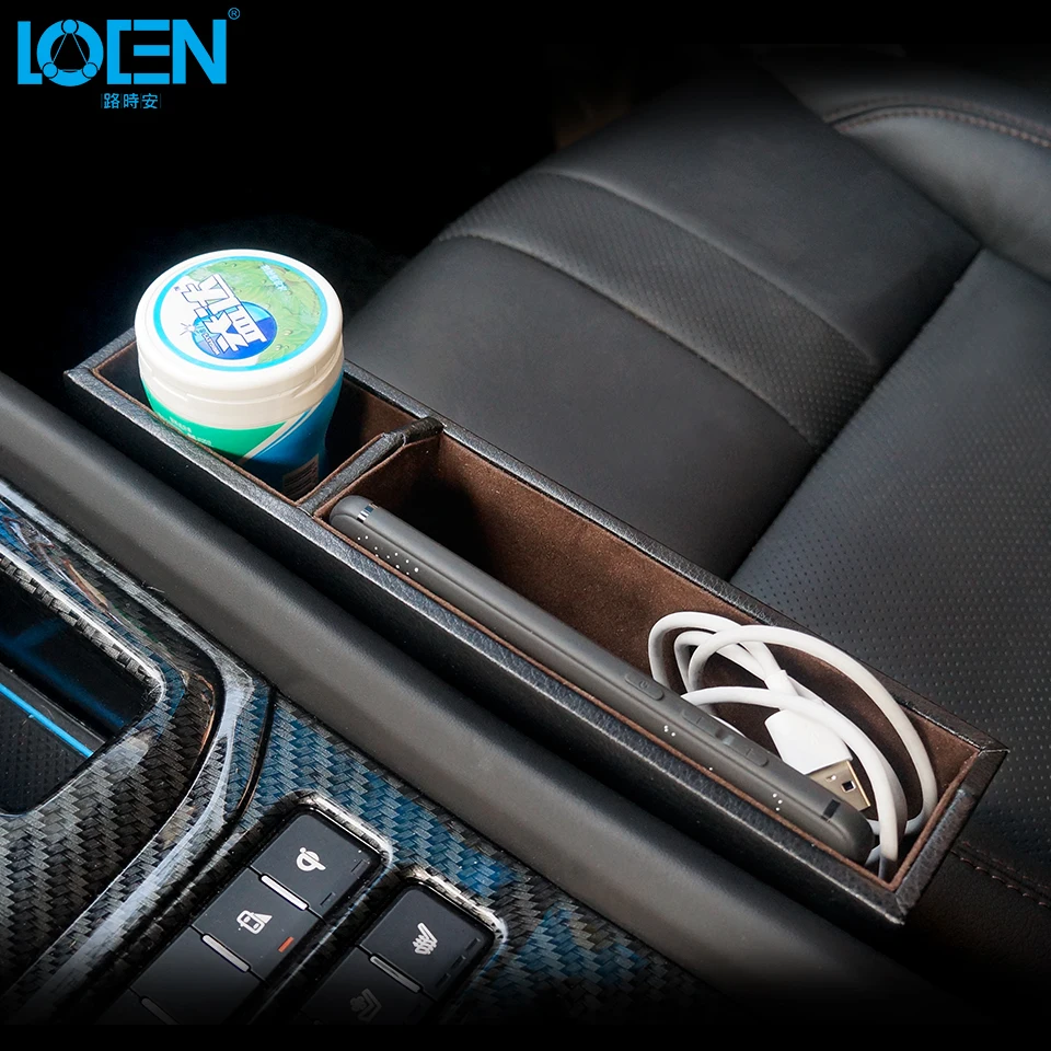 LOEN из искусственной кожи автомобильное кресло щелевая коробка для хранения автомобиля сумка для хранения Коробка органайзер для хранения уборки щель держатель для бумажника телефона