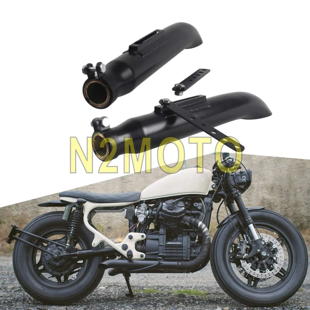 Черный глушитель для мотоцикла с поворотом 1 пара|exhaust muffler|silencer for mufflerexhaust silencer |