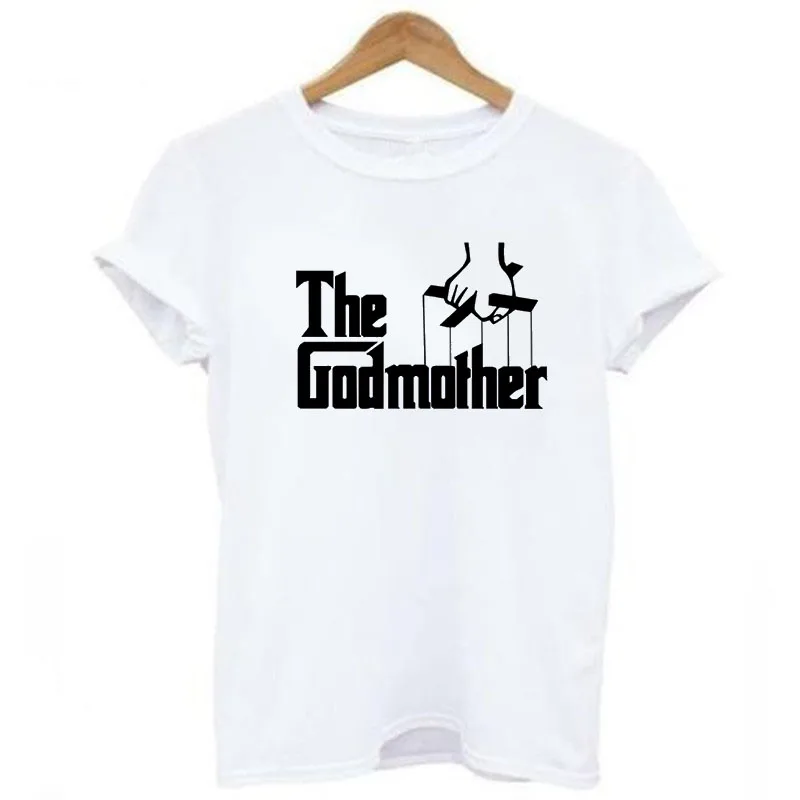 Женские топы с надписью The GodMother забавная футболка подарок для мамы крестной