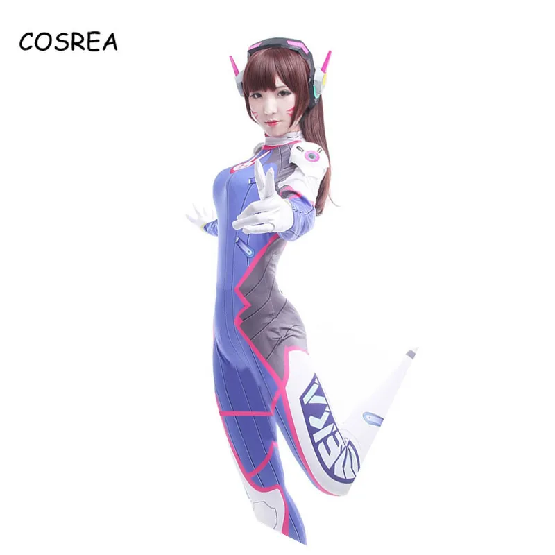 Игра Dva Косплей длинный парик прямой женский шиньон косплей костюм женские