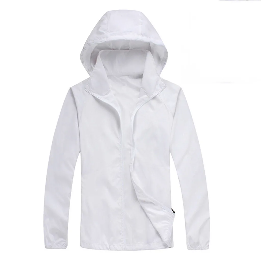 White Дышащая футболка для рыбалки, переносная, UPF 50+, Солнцезащитная рубашка с кепкой для мужчин, женщин, мальчиков, детей, цена, разные цвета - Цвет: White