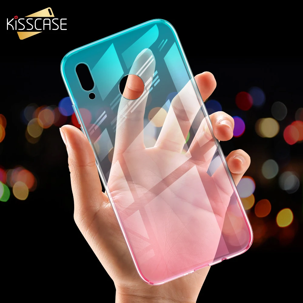 Прозрачный чехол KISSCASE Gradient для Huawei P20 Lite Pro мягкий из ТПУ P10 P9 P8 Honor 10 9 |