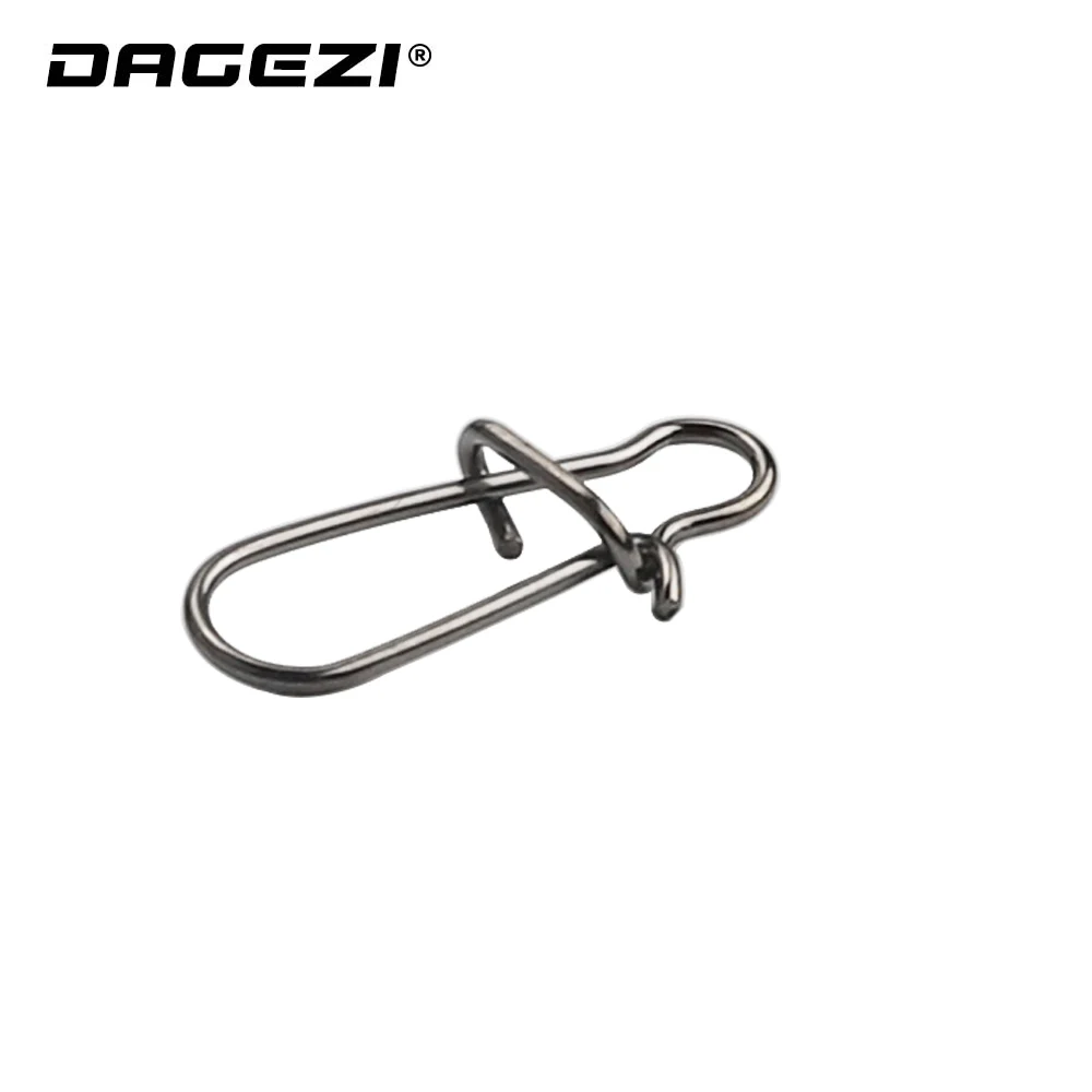 Рыболовный соединитель DAGEZI 100 шт./лот белая нержавеющая сталь вертлюжная защелка