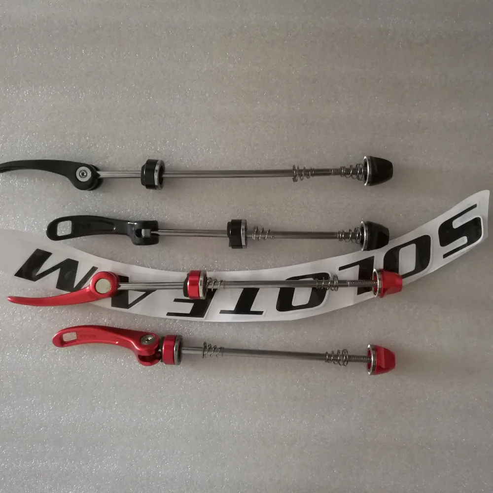 Велосипедные шпажки быстрого разбора из черного и Красного сплава 110 г быстрая