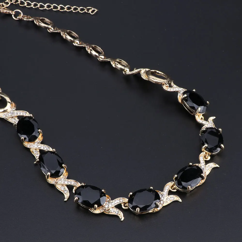 Женский ювелирный комплект из колье серёг и кольца | Украшения аксессуары