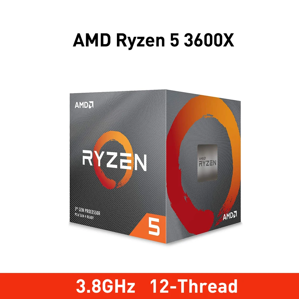 Новый процессор amd ryzen 5 3600X3 8 ГГц 6 ядерный 12 плотность ткани 95 W третьего поколения