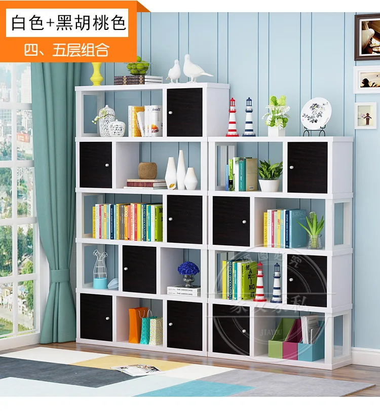 Книжный шкаф для гостиной мебель дома стальная деревянная книжная полка стеллаж