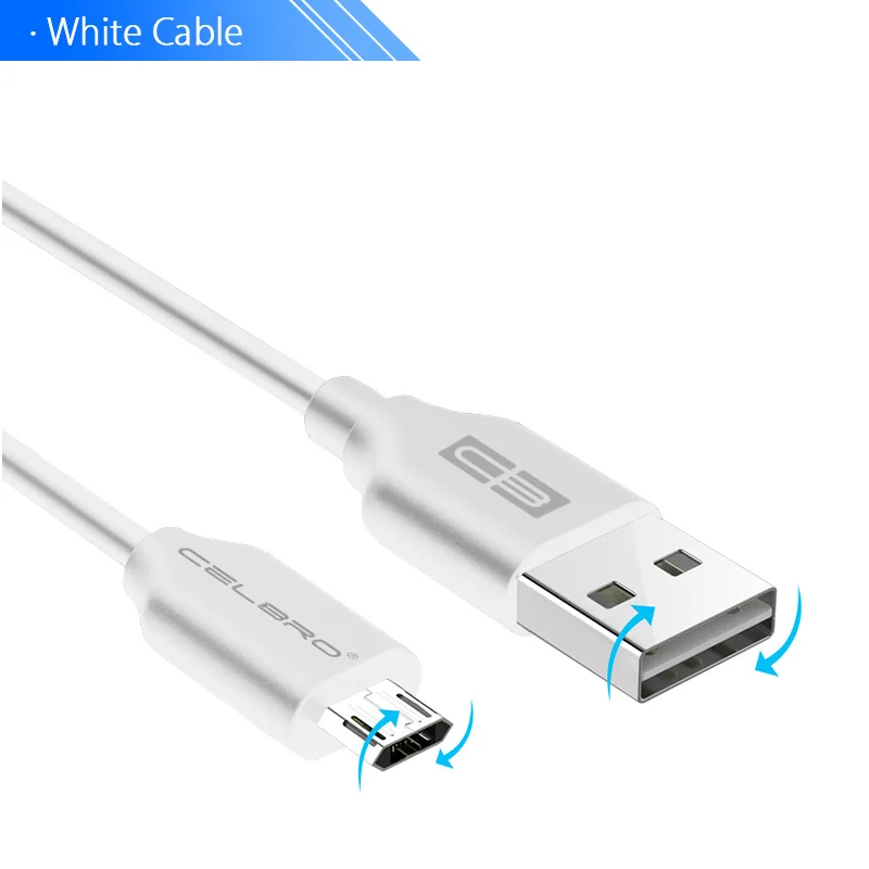 White 1 м Реверсивный Micro usb зарядный кабель для samsung Galaxy A6 Plus J7 J6 J3 Быстрая зарядка USB зарядное устройство адаптер питания кабель Шнур - Цвет: White
