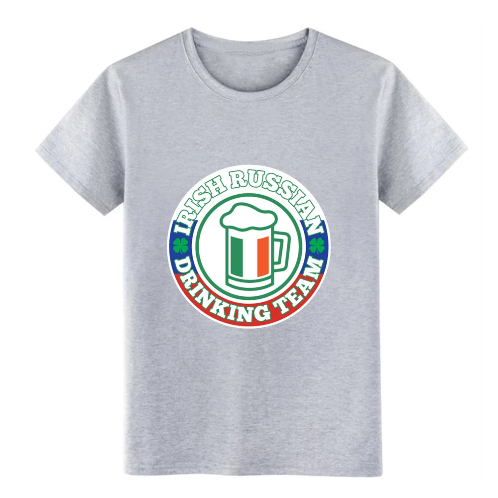 Футболка с надписью I rish Russia d rinking team st patricks day clover дизайнерская хлопковая футболка
