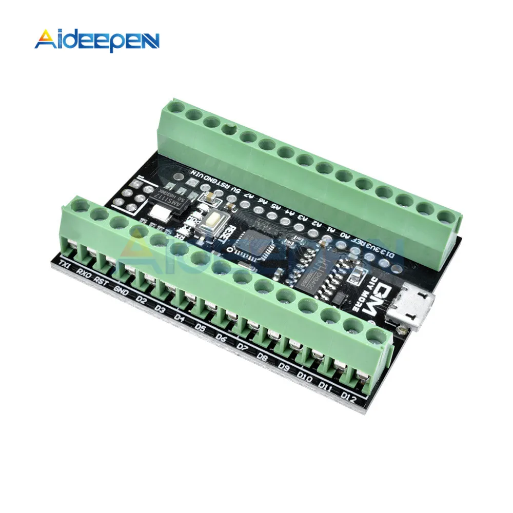 Atmega328P Nano V3.0 3 0 CH340G CH340 клемма для драйвера Расширительная плата адаптера