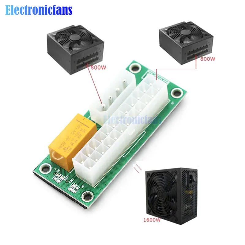 ATX 24Pin к Molex 4Pin Dual PSU источник питания синхронизация стартер удлинитель Кабель