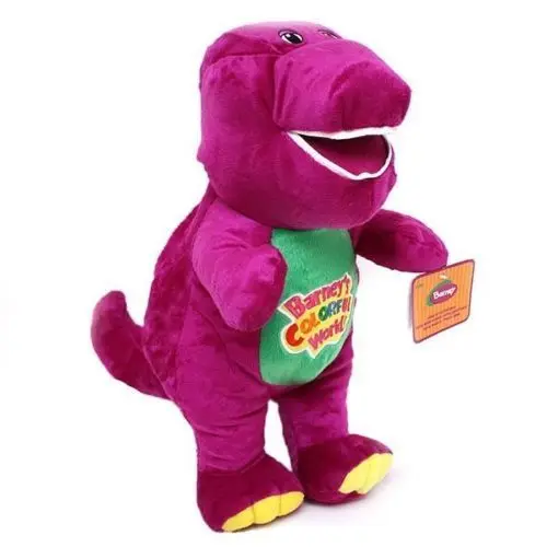 1PC 30CM SINGING BARNEY THE DINOSAUR SOFT BEAR KAWAII DOLL PLUSH KID BABY TALKING TOY ANIME GIRLFRIEND GIFT Brinquedos | Игрушки и хобби